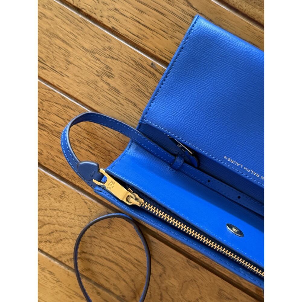 LAUREN RALPH LAUREN - NEWBURY - KAELYN - Blue Mist Mini Cross-Body Handbag Purse - Picture 3 of 4